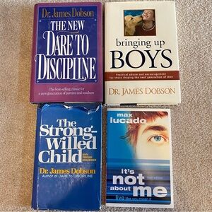 Lot 4 Parenting Books Bringing Up Boys Discipline Strong Willed Child Dr Dobson